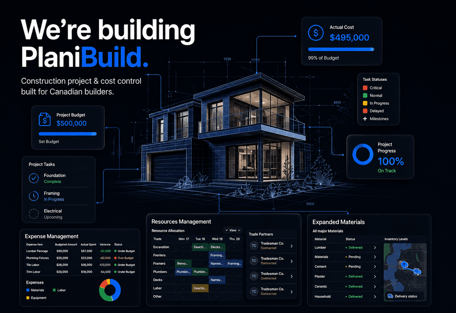 PlaniBuild Dashboard